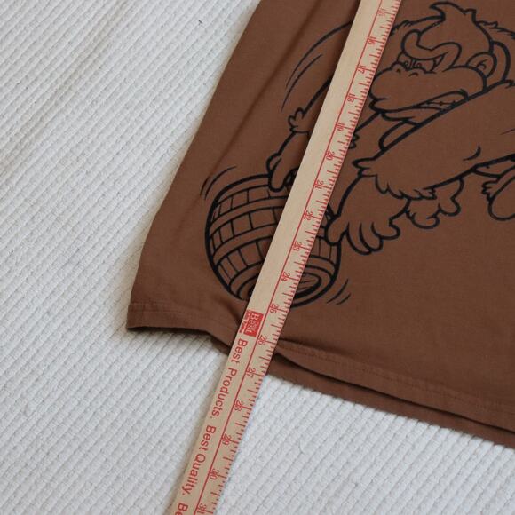 Vintage Style Donkey Kong Graphic T-Shirt Brown Nintendo Tee Approx. Size Medium - Picture 4 of 6